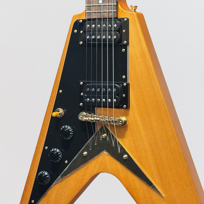 Epiphone 1958 Korina Flying V Left Handed Electric Guitar - Aged Natural