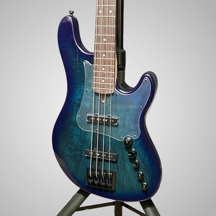 Cort GB Fusion 4 String Electric Bass Guitar - Blue Burst
