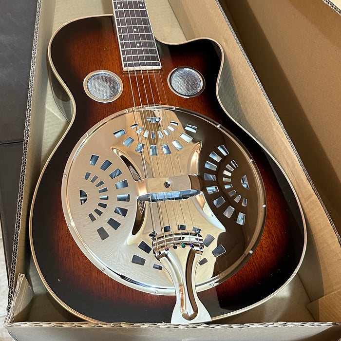 Danville RDL-70C Resonator Cutaway Acoustic Guitar - Sunburst