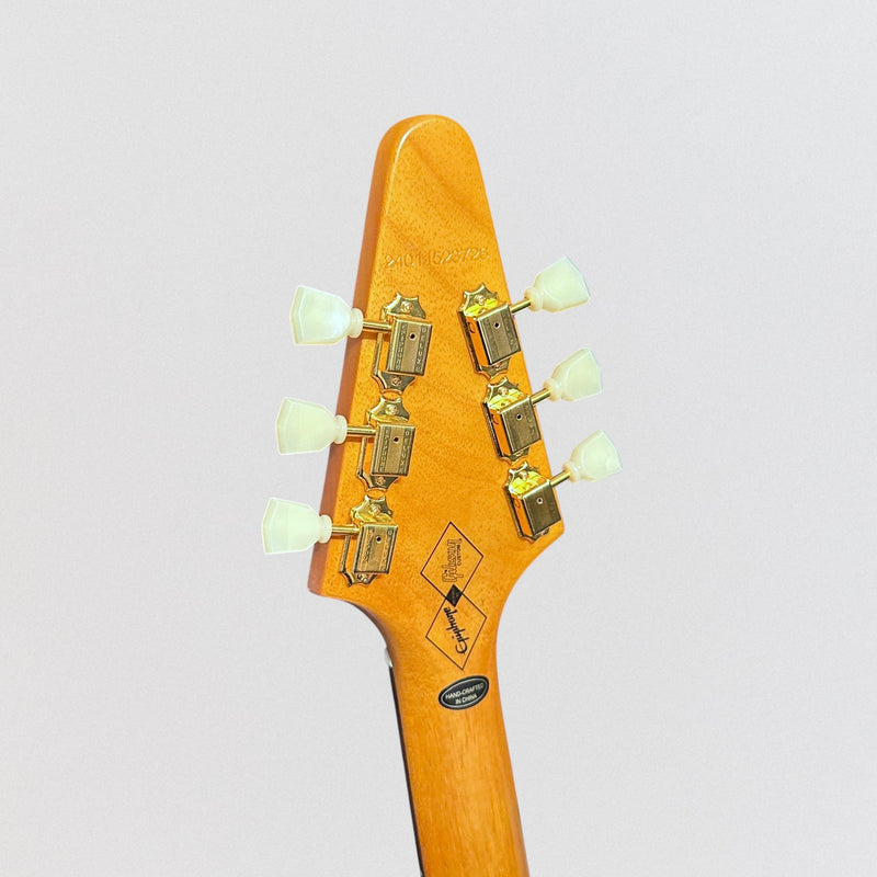 Epiphone 1958 Korina Flying V Left Handed Electric Guitar - Aged Natural