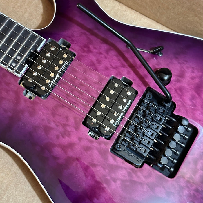 Jackson Pro Plus Series Dinky DKAQ Purple Electric Guitar