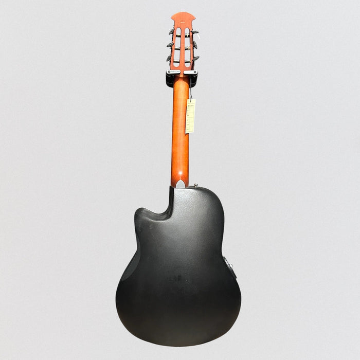 Ovation Celebrity Standard CS24C-5G Mid-depth Classical Acoustic Electric Guitar - Black