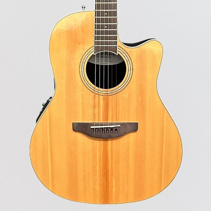 Ovation CS24 Celebrity Series Traditional Mid-Depth Acoustic-Electric Guitar Natural