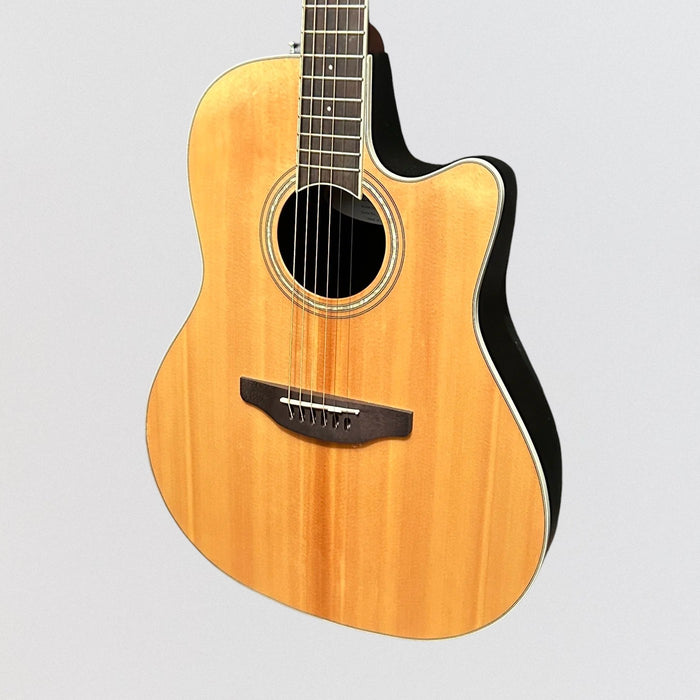 Ovation CS24 Celebrity Series Traditional Mid-Depth Acoustic-Electric Guitar Natural
