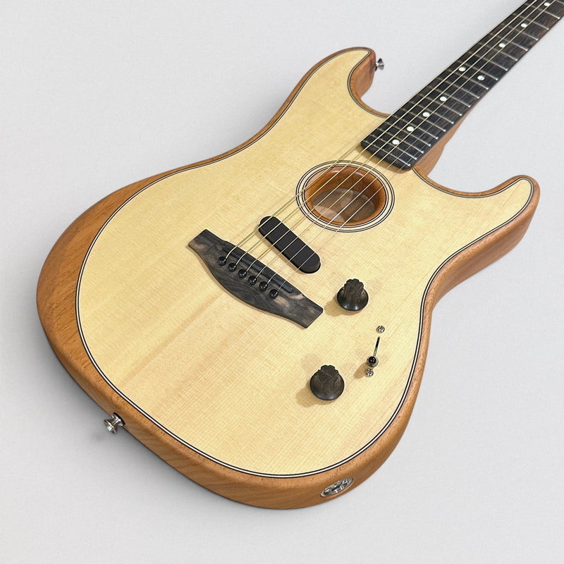 Fender American Acoustasonic Stratocaster USA Acoustic Electric Guitar - Natural