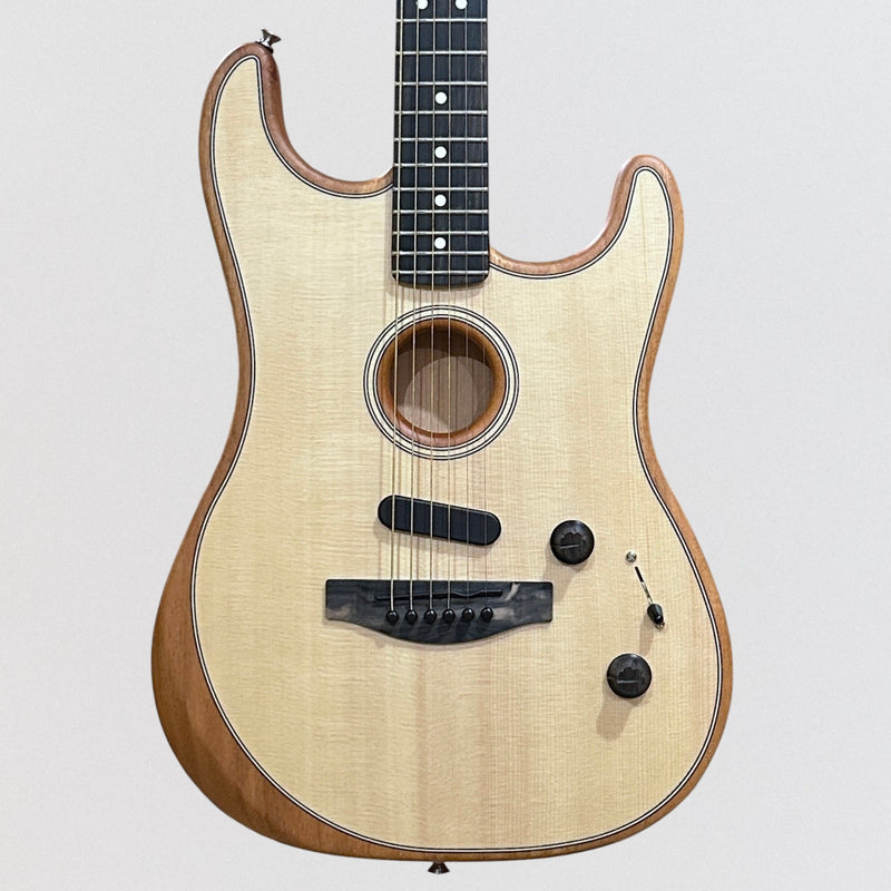 Fender American Acoustasonic Stratocaster USA Acoustic Electric Guitar - Natural