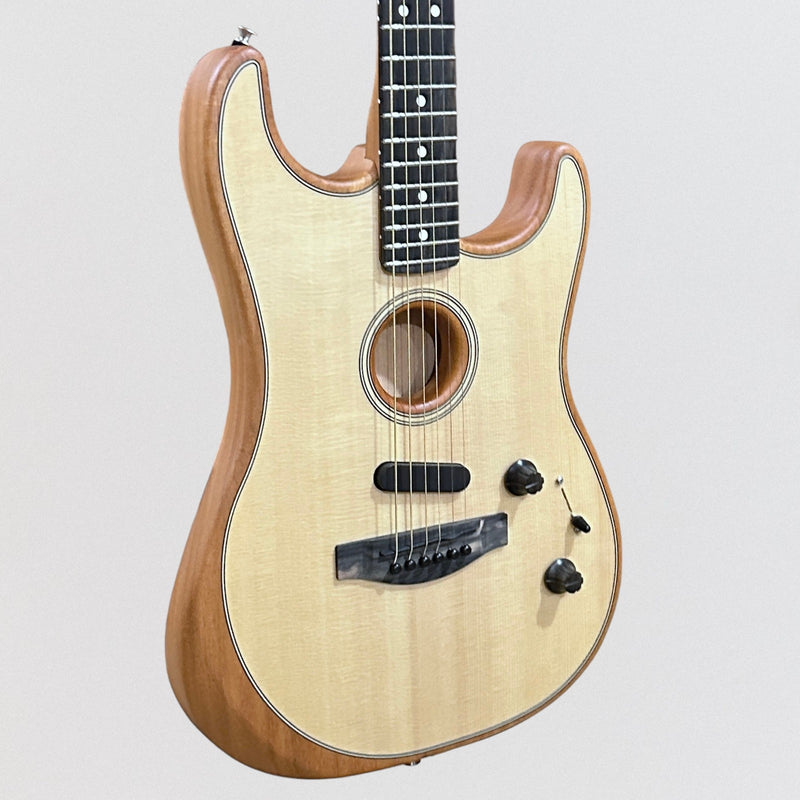 Fender American Acoustasonic Stratocaster USA Acoustic Electric Guitar - Natural