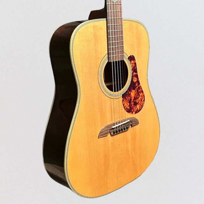 Alvarez MD70e Herringbone Dreadnought Acoustic-Electric Guitar - Natural