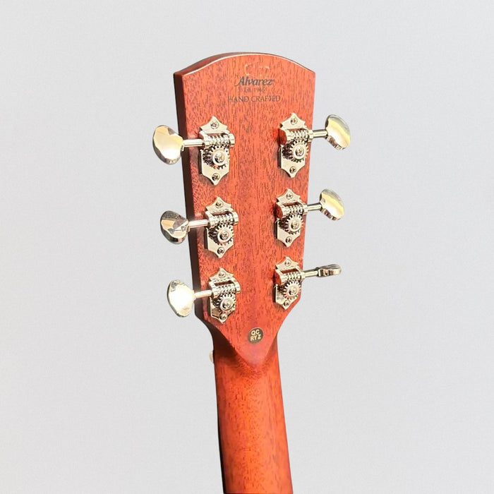 Alvarez MD70e Herringbone Dreadnought Acoustic-Electric Guitar - Natural