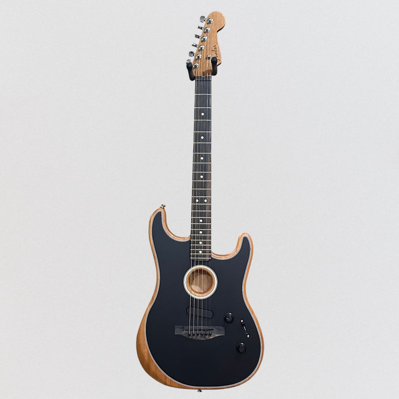 Fender American Acoustasonic Stratocaster USA Acoustic Electric Guitar - Black