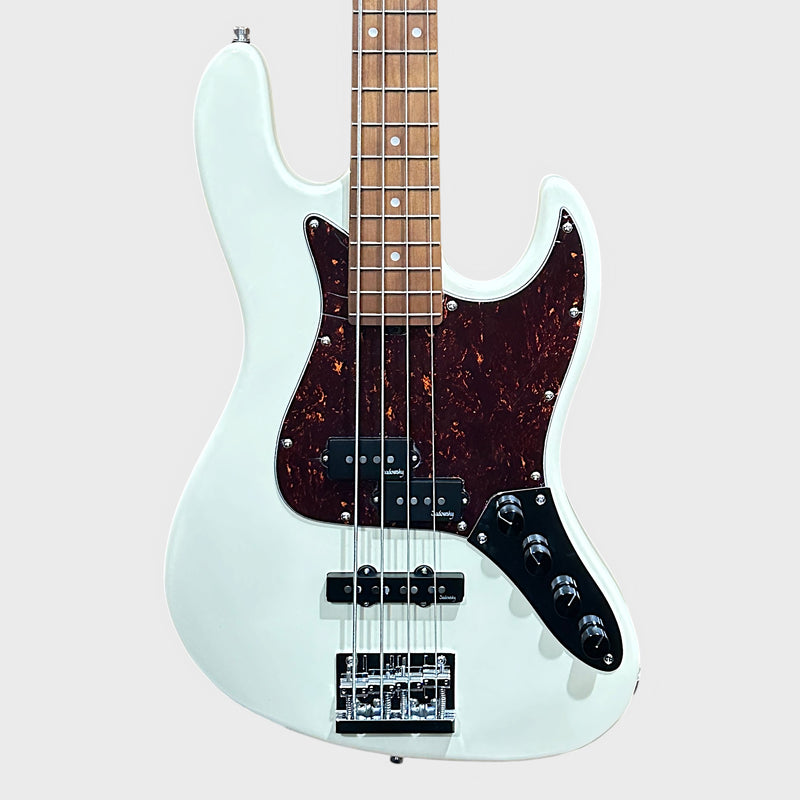 Sadowsky MetroExpress 21 Fret Hybrid PJ 4 String Maple Board Electric Bass Guitar - White