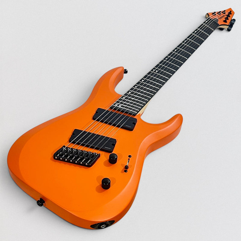 Jackson Pro Plus Dinky DK Modern HT7 MS 7-String Electric Guitar - Satin Orange Crush