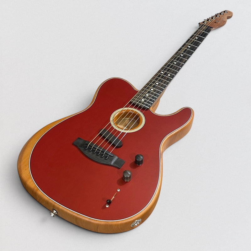 Fender American Acoustasonic Telecaster USA Acoustic Electric Guitar - Red