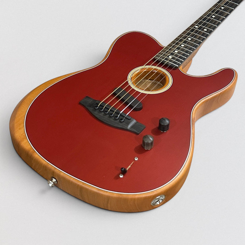 Fender American Acoustasonic Telecaster USA Acoustic Electric Guitar - Red