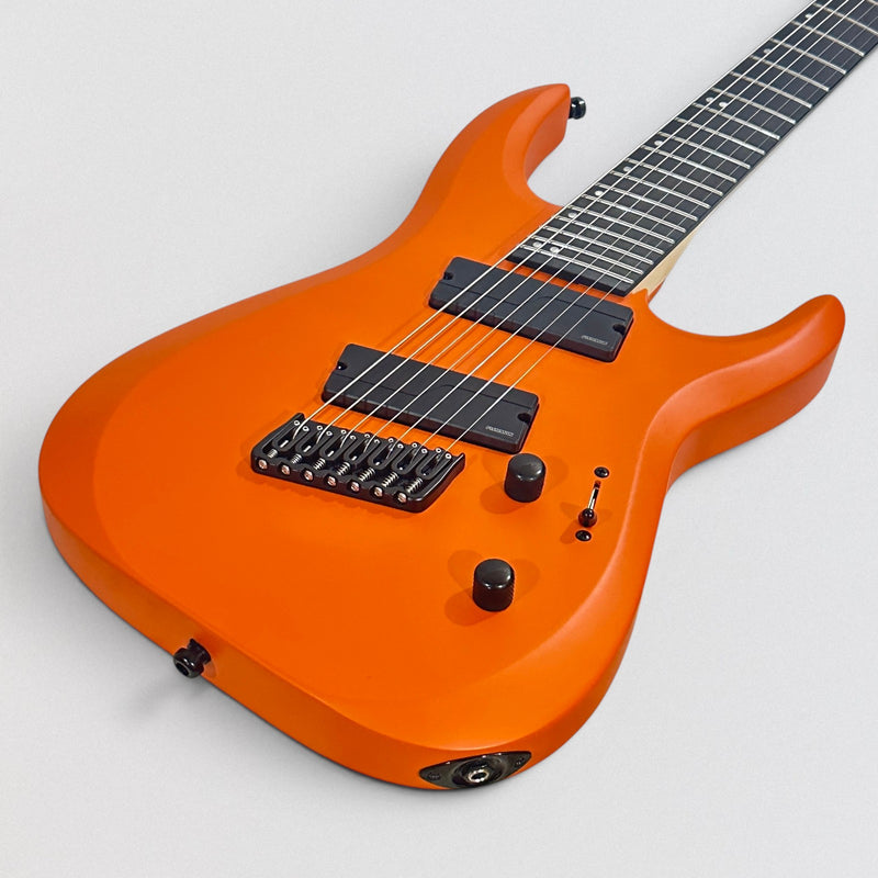 Jackson Pro Plus Dinky DK Modern HT7 MS 7-String Electric Guitar - Satin Orange Crush