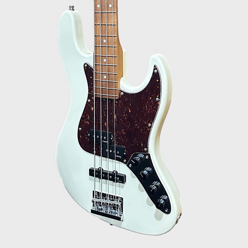 Sadowsky MetroExpress 21 Fret Hybrid PJ 4 String Maple Board Electric Bass Guitar - White