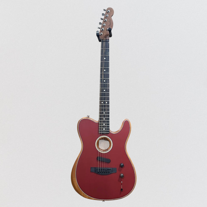 Fender American Acoustasonic Telecaster USA Acoustic Electric Guitar - Red