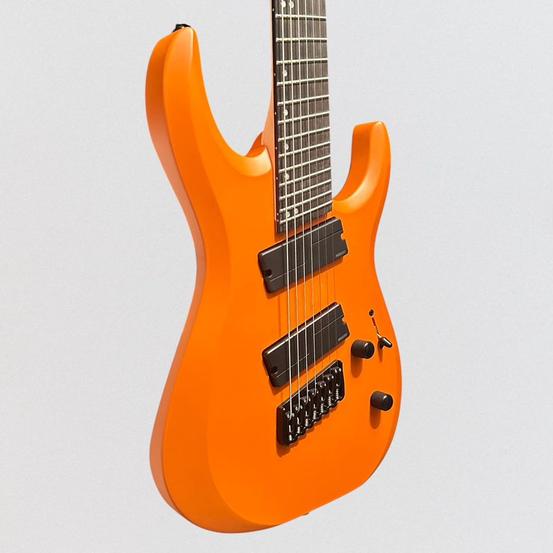 Jackson Pro Plus Dinky DK Modern HT7 MS 7-String Electric Guitar - Satin Orange Crush