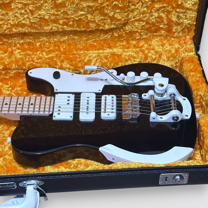 Fender American Jack White Triplecaster Telecaster USA Electric Guitar - Black