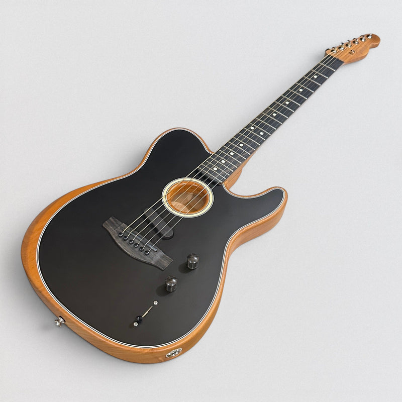 Fender American Acoustasonic Telecaster USA Acoustic Electric Guitar - Black