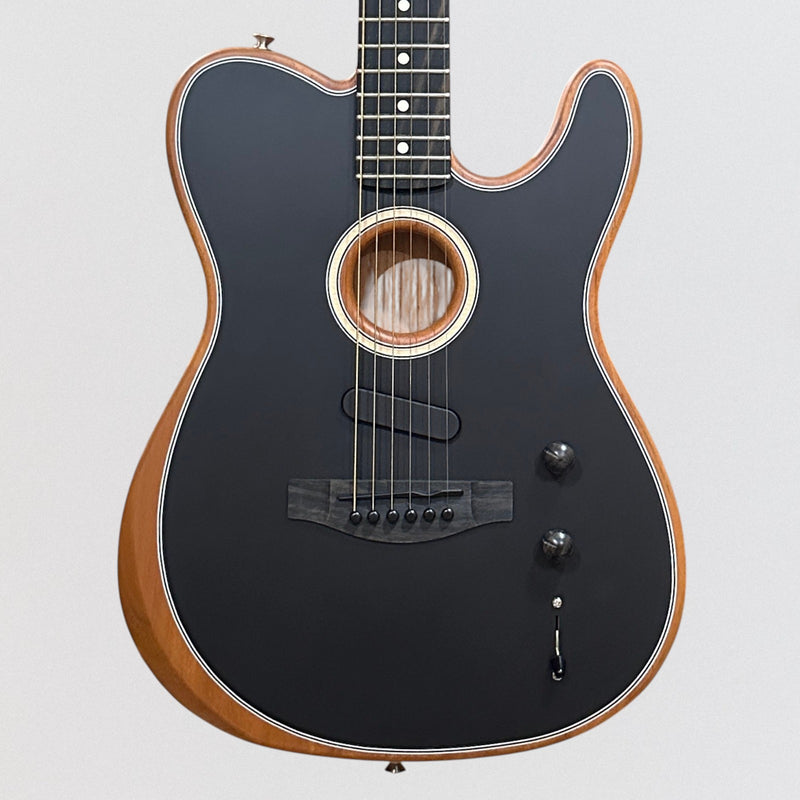 Fender American Acoustasonic Telecaster USA Acoustic Electric Guitar - Black