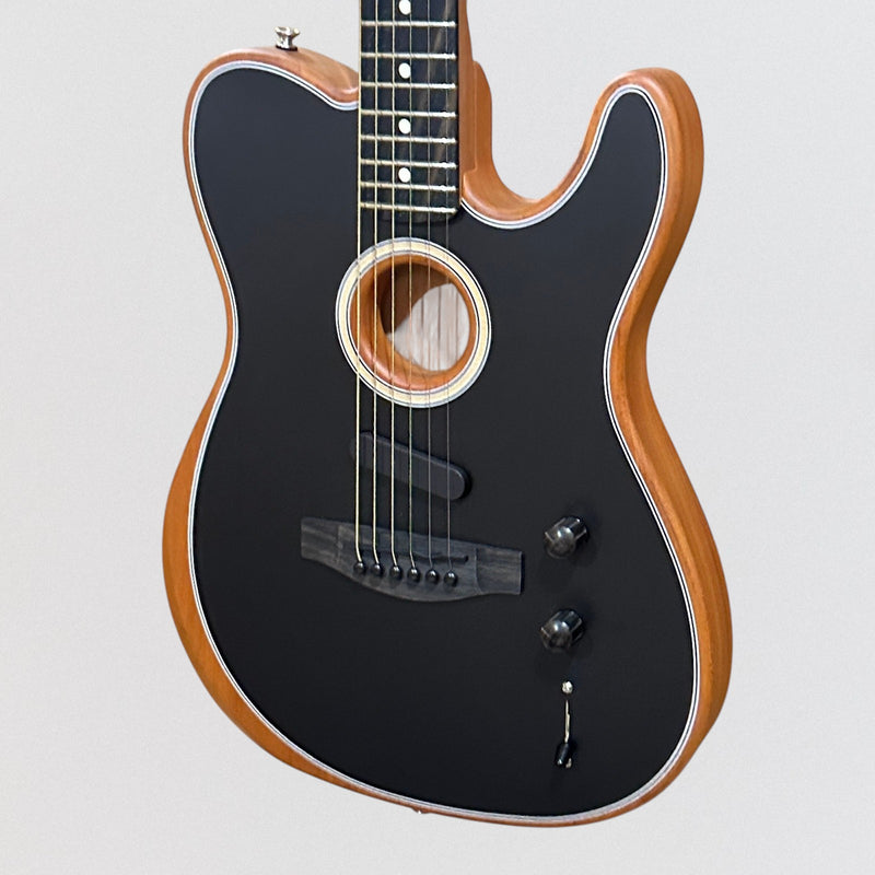Fender American Acoustasonic Telecaster USA Acoustic Electric Guitar - Black