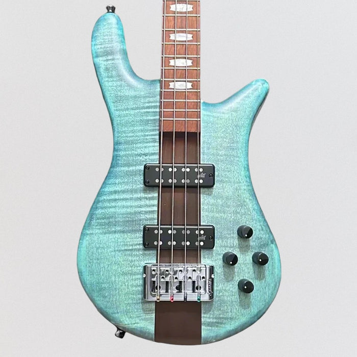 Spector Euro 4 RST 4 String Electric Bass Guitar w/ Bag - Turquoise Tide Matte