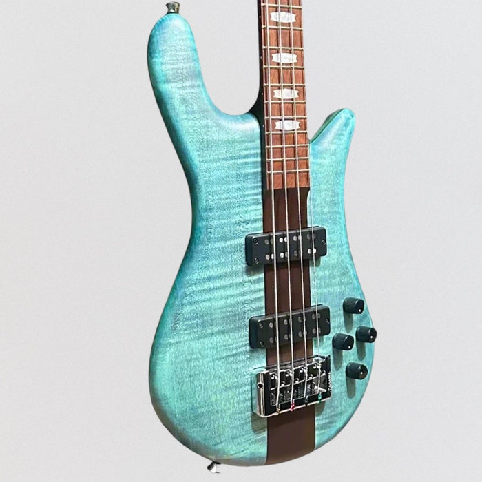 Spector Euro 4 RST 4 String Electric Bass Guitar w/ Bag - Turquoise Tide Matte