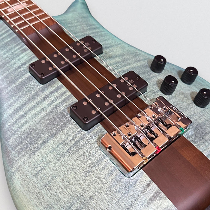 Spector Euro 4 RST 4 String Electric Bass Guitar w/ Bag - Turquoise Tide Matte