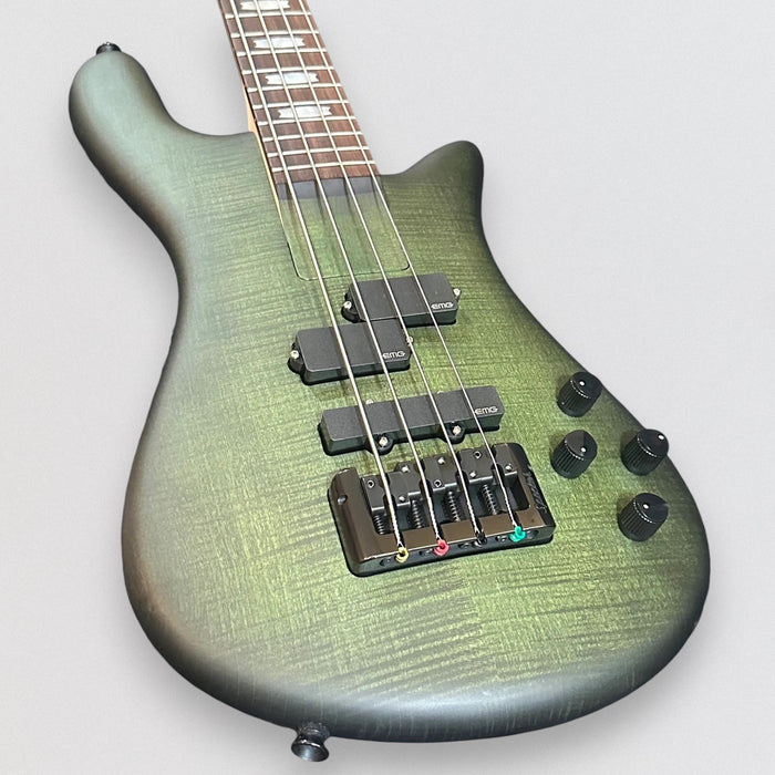 Spector Euro 4 LX Bolt-On 4 String Electric Bass Guitar w/ Bag - Haunted Moss