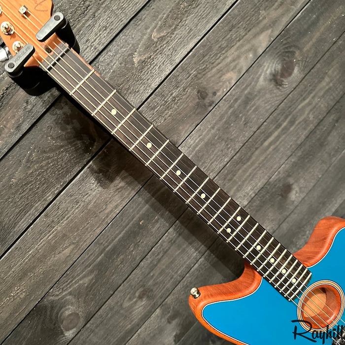 Fender American Acoustasonic Jazzmaster Acoustic Electric Guitar Ocean Turquoise