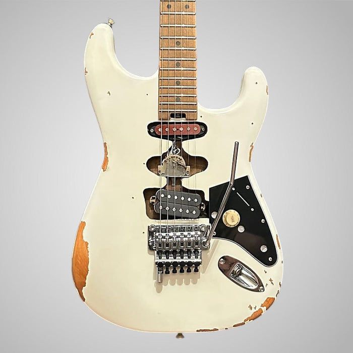 EVH Frankenstein "Frankie" Relic Electric Guitar - White