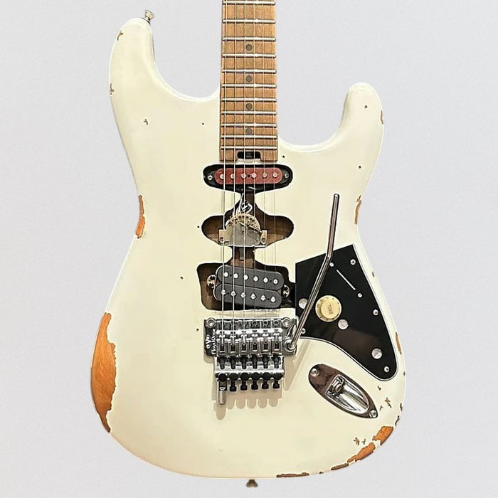 EVH Frankenstein "Frankie" Relic Electric Guitar - White
