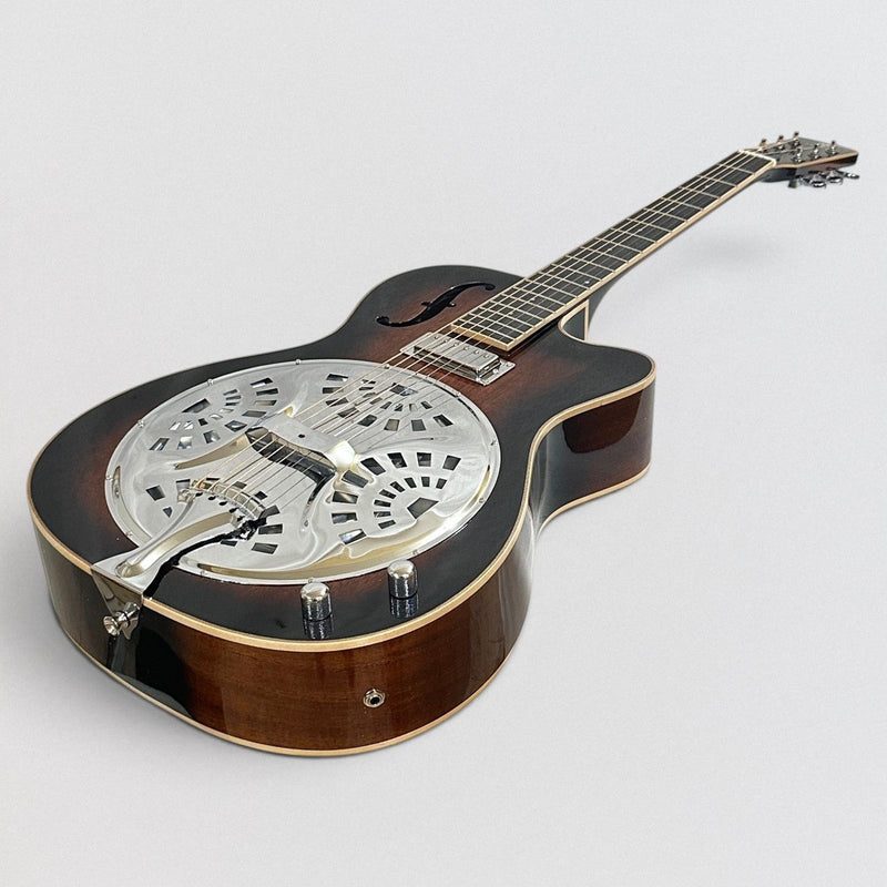 Danville RDL-70CEQ Electric Cutaway Resonator Acoustic Guitar - Sunburst