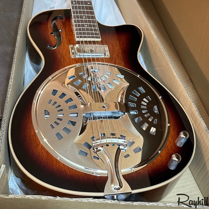 Danville RDL-70CEQ Resonator Acoustic Electric Guitar Sunburst
