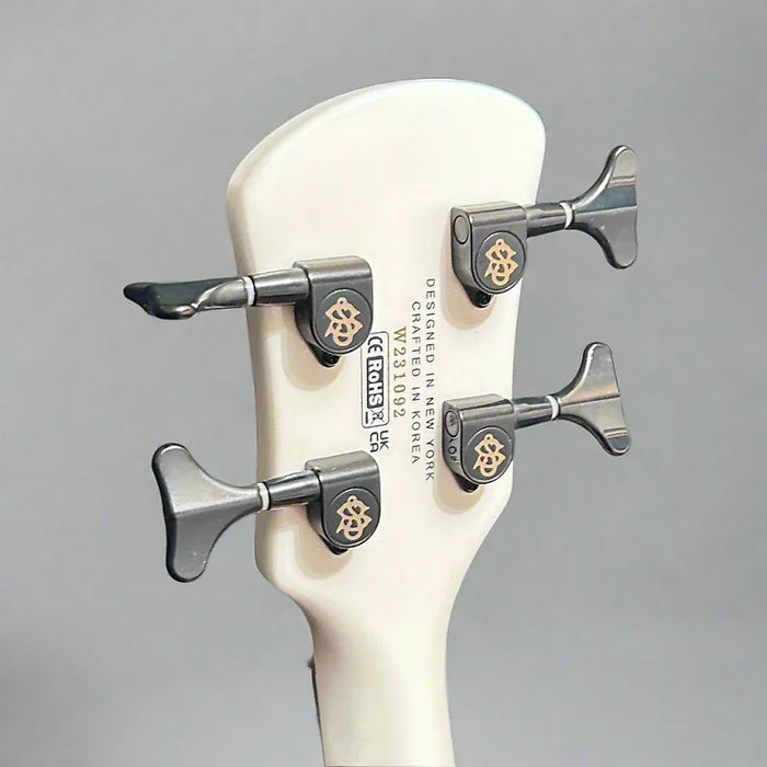 Spector NS Ethos 4 Four-String Electric Bass Guitar w/ Bag - White