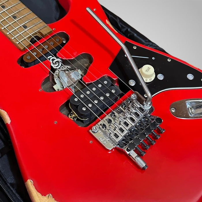 EVH Frankenstein "Frankie" Relic Electric Guitar - Red