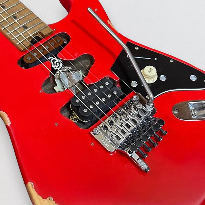 EVH Frankenstein "Frankie" Relic Electric Guitar - Red