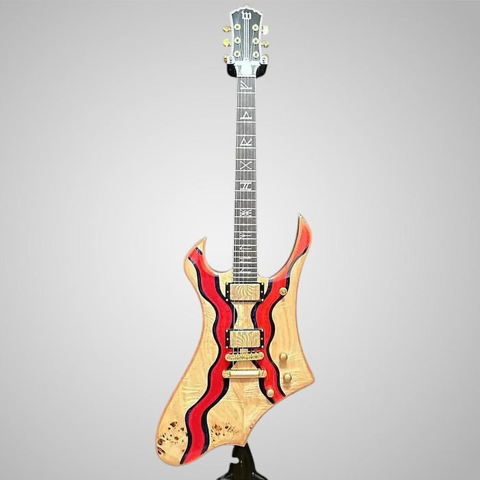 Wylde Audio Goreghen Special Edition Electric Guitar - Blood River Burl