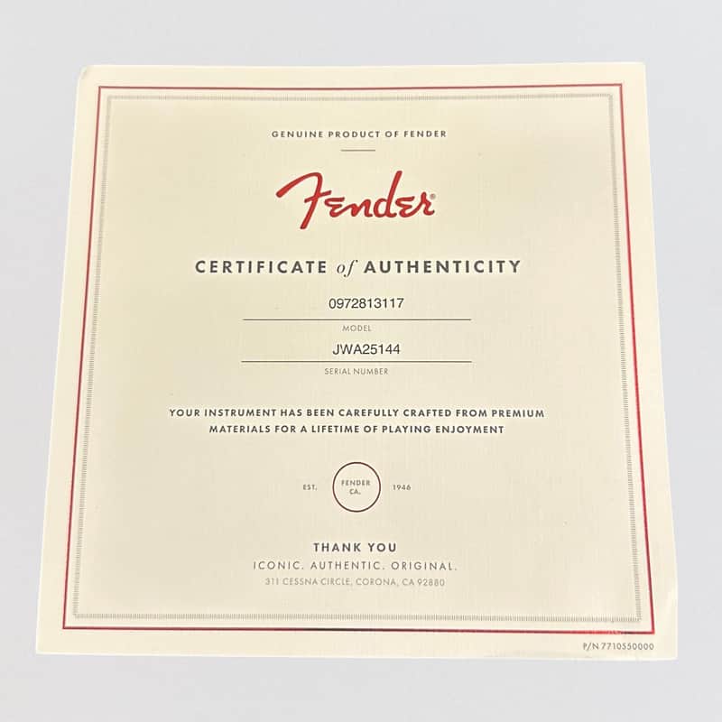 Fender Jack White Triplesonic Acoustasonic Telecaster Acoustic Electric Guitar - Satin Arctic White with Black Top