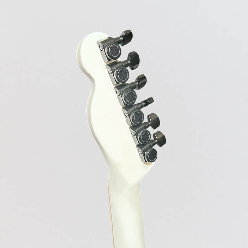 Fender Jack White Triplesonic Acoustasonic Telecaster Acoustic Electric Guitar - Satin Arctic White with Black Top