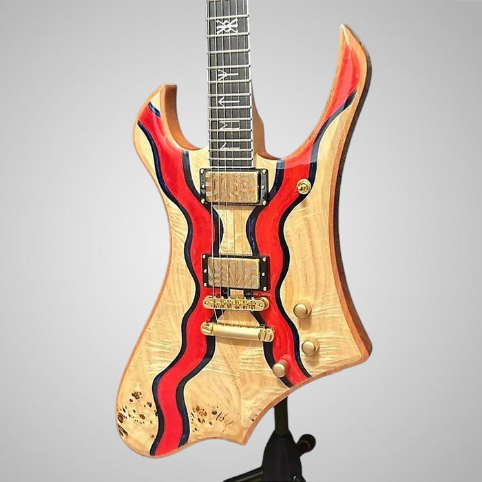 Wylde Audio Goreghen Special Edition Electric Guitar - Blood River Burl