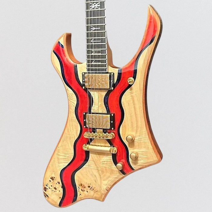 Wylde Audio Goreghen Special Edition Electric Guitar - Blood River Burl