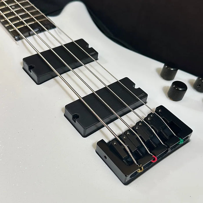 Spector NS Ethos 4 Four-String Electric Bass Guitar w/ Bag - White