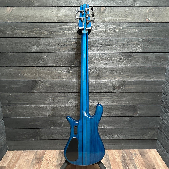 Spector NS Dimension 5 String Multi Scale Electric Bass Guitar - Black & Blue