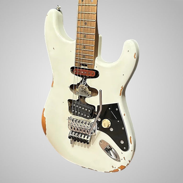 EVH Frankenstein "Frankie" Relic Electric Guitar - White