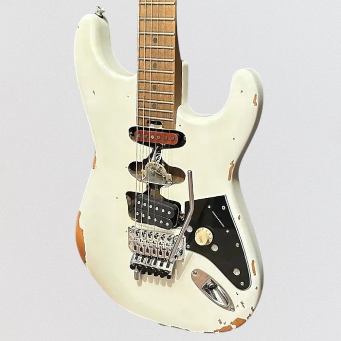EVH Frankenstein "Frankie" Relic Electric Guitar - White