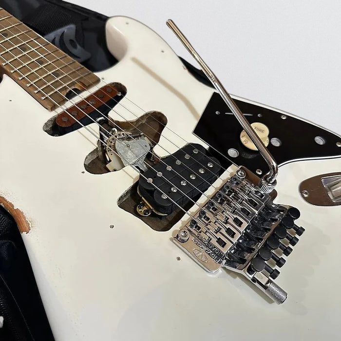 EVH Frankenstein "Frankie" Relic Electric Guitar - White