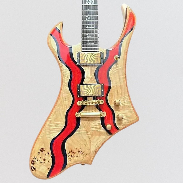 Wylde Audio Goreghen Special Edition Electric Guitar - Blood River Burl