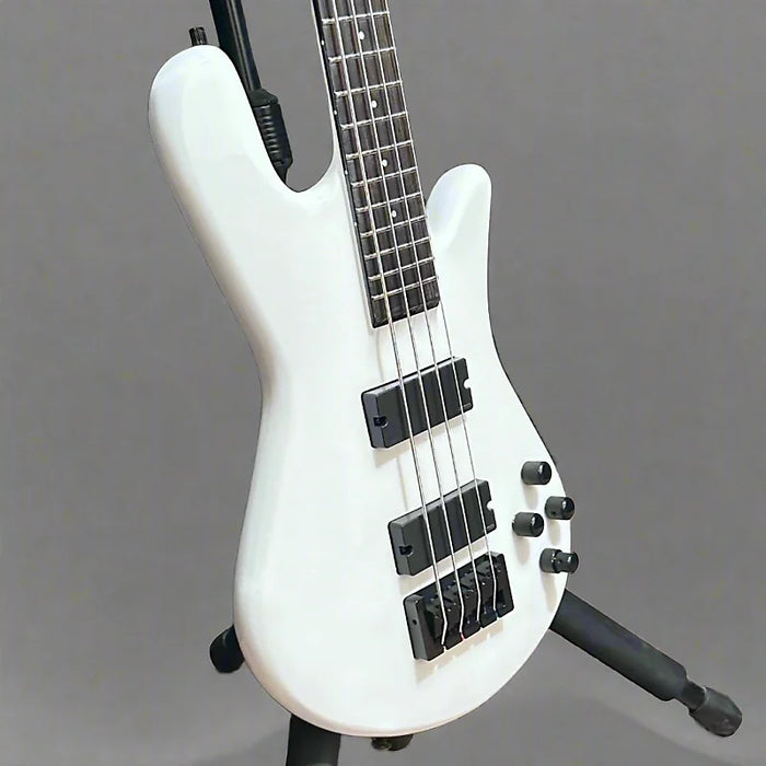 Spector NS Ethos 4 Four-String Electric Bass Guitar w/ Bag - White